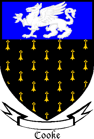 COOKE family crest COOKE family crest