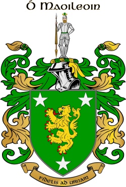 MALONE family crest MALONE family crest