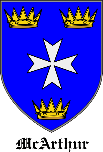 ARTHUR family crest ARTHUR family crest
