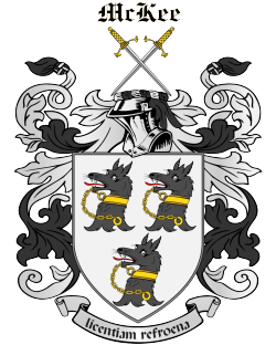 MCKEE family crest MCKEE family crest