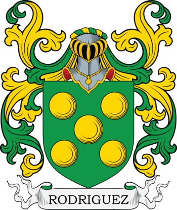 RODRIGUEZ family crest RODRIGUEZ family crest