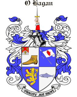 O'HAGAN family crest O'HAGAN family crest