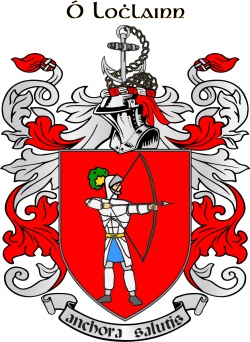 O'Loughlin family crest O'Loughlin family crest